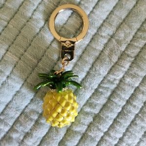 Kate spade pineapple keychain